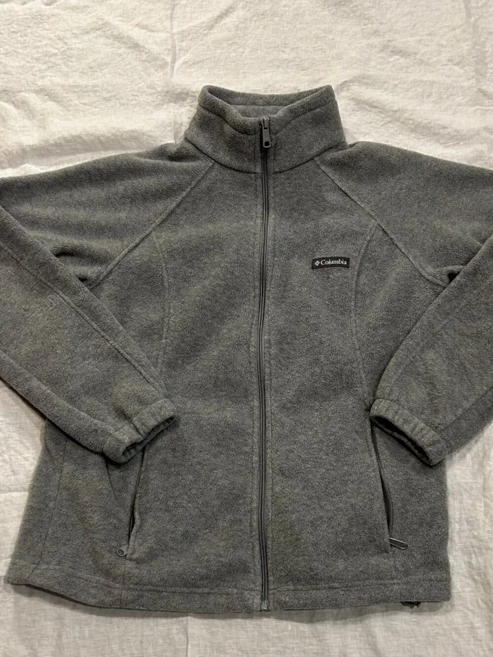 Columbia Women's Gray Benton Springs Full Zip Fleece Jacket, Size L - Picture 2 of 8